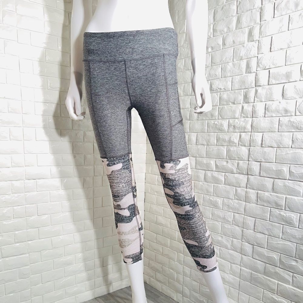 Color Block Camo Active Leggings (Petite)